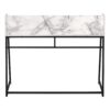 Computer Desk For Home Office, Laptop, Storage Shelves, Contemporary And Modern - White / Black - Image 3