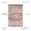 Fenix - Accent Rug - Cream / Brown - Image 4