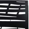 Outdoor & Indoor Privacy Screen Metal Privacy Screen, Steel Decorative Panels - Black - Image 4