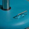 Stylish Round Wheelie - Umbrella Base With Stainless Steel Holder - Teal Concrete - Image 3