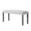 6 Pieces Dining Room Table Set, Rustic Farmhouse Dining Room Rectangular Table With 4 Upholstered Chairs And Bench, Solid Wood Kitchen Dining Table Set For 6 Persons - Gray - Image 21