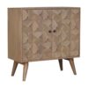 Hourglass Carved Cabinet - Marble - Image 9