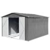 10' x 8' Garden Sheds Outdoor Storage Sheds - Gray - Image 5