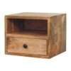 Solis - 1 Drawer Wall Mounted Nightstand - Beige - Image 3