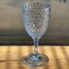 Stylish Diamond Cut Plastic Wine Glasses (Set of 4) (12Oz) Bpa Free, Unbreakable, Elegant Acrylic Wine Glasses - Blue - Image 4