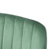 Indoor Velvet Dining Chair, Modern Kitchen Dining Chair With Cushion Back, Upholstered Side Chair With Black Coated Metal Legs, Family Kitchen Dining Room And Living Room (Set of 4) - Green - Image 9