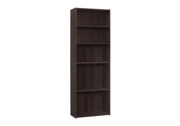 Bookcase 6 Tier For Office - Espresso
