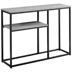 Accent Console Table For Entryway, Contemporary & Convenient Design - Gray