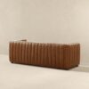 April - Mid-Century Modern Luxury Tight Back Leather Couch - Brown / Cognac / Rustic - Image 5
