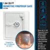 1.64 Cubic Ft Biometric Fireproof Safe - Gray - Image 11