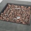 Modern Iron Square Fire Pit With 50, 000 Btu Output - Stone Gray - Image 13