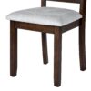 3 Piece Kitchen Dining Set With Drop Leaf Dining Table And 2 Dining Upholstered Chairs, Dining Room Set For Small Places - Brown - Image 18
