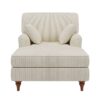 Oversized Chaise Lounge Chair Indoor With 2 Comfy Pillows Rolled Arms Corduroy Fabric Sleeper Sofa Chair For Living Room Bedroom - Beige - Image 8
