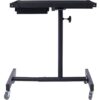 Adjustable Tear Down Work Table With Drawer For Garages, Repair Shops, And Diy, Portable, (4) 2.5" Swivel Casters, 220 Pound Capacity, Rubber Corners, Heavy Duty Steel - Black - Image 3