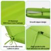 2 Piece Outdoor Chaise Lounge Chair Cushion Set With Pillow, Replacement Patio Seat Cushions - Apple Green - Image 3