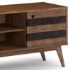Clarkson - Low TV Stand - Rustic Natural Aged Brown - Image 8