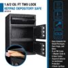 Digital Keypad 2 Lock Depository Safe 1 6 2 Cubic Ft - Black - Image 7