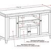 Carlton - TV Media Stand - Dark Tobacco Brown - Image 8