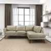 Benson - Sectional Sofa Right Facing Chaise - Beige - Image 3