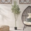 Artificial Olive Tree - Green - Image 2