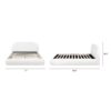 Archie Puffy Grounded - Queen Upholstered Platform Bed - Almond White - Image 11