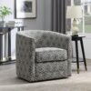 Little - Abstract Swivel Accent Chair - Gray - Image 6