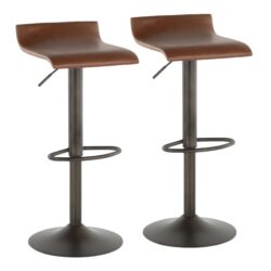 Ale - Industrial Barstool (Set of 2) - Brown