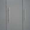 Full Size Murphy Wall Bed With Shelves And LED Lights - Gray - Image 11