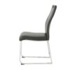 Modern Dining Chair (Set of 2), Upholstered With Cloth And Electroplated Metal Legs For Home Furniture - Charcoal Gray - Image 12