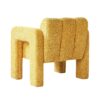 31.10" Wide Boucle Upholstered Accent Chair - Yellow - Image 6