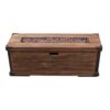 Outdoor Patio Rectangle Gas Burning Fire Pit 50, 000 Btu, Wood Pattern - Brown - Image 2