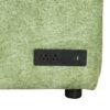 Convertible Sofa Bed Sectional Sofa Sleeper L-Shaped Sofa With A Storage Ottoman, Two Pillows, Two Power Sockets And Two USB Ports For Living Room - Green - Image 22