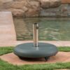Wheelie - Round Umbrella Base With Stainless Steel Holder - Green - Image 3