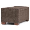 Bretton - Lift Top Storage Ottoman - Deep Umber Brown - Image 6