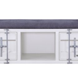 Cargo - Bench With Storage - Gray / White