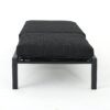 Modern Aluminum Chaise Lounge With Water Resistant Fabric Cushions - Dark Gray - Image 14