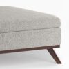 Owen - Square Coffee Table Storage Ottoman - Cloud Gray - Image 6