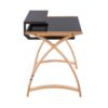 Bentley - Mid-Century Modern Office Desk - Natural / Black - Image 2
