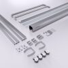 Semi Frameless Double Sliding Shower Door With 6Mm Sgcc Tempered Glass - Chrome - Image 12