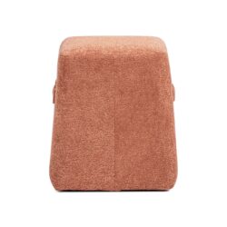 Clyde - Tapered Square Upholstered Ottoman - Spice Orange