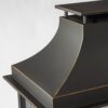 40" Wood Burning Fireplace, 50000 Btu Steel Fire Pit, Wood Burning Chimney For Outside Patio Deck Garden Backyard - Black - Image 5