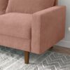 Stationary Loveseat - Rose - Image 8