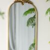 Arched Wall Mirror With Metal Frame, Wall Mirror For Living Room Bedroom Hallway - Gold - Image 6