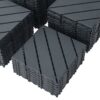 Durable Plastic Interlocking Deck Tiles, 44 Pack, Waterproof Outdoor And Indoor Use, 12" X 12" - Dark Gray - Image 5