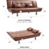 Lionel - Sofa Bed - Brown - Image 5