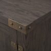 Modern Farmhouse Barn Door 3 Shelf TV Stand For TVs Up To 65” - Sable Gray - Image 3