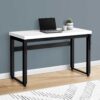Computer Desk, Home Office, Standing, Adjustable, Laptop, Contemporary And Modern - White / Black - Image 10