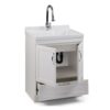 Maile - Laundry Cabinet With Pull-Out Faucet And Abs Sink - Pure White - Image 2