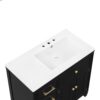 Modern Bathroom Vanity With Ceramic Sink, Freestanding, One Tip - Out Drawer, 3 Side Drawers, Adjustable Shelf - Beige - Image 18