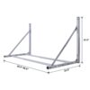 Wall-Mounted Folding Tire Storage, 30.5 To 50.5" Wide, Supports 300 Pounds - Silver - Image 13